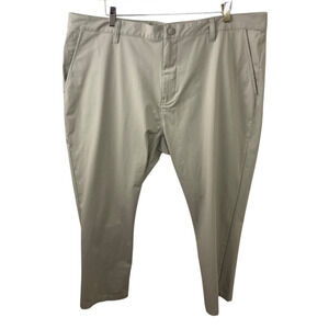 Rhone Commuter Pant Classic Slim Stretch Khaki Tan Mens 40x28 Performance
